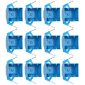 XIUTE Double Gang Plastic Electrical Box Pack of 12 - New Work, 32 cu