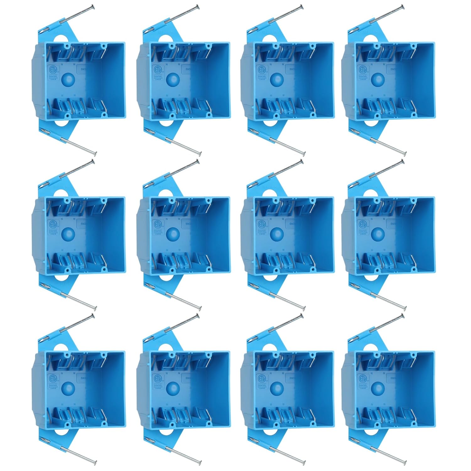 XIUTE Double Gang Electrical Box Pack of 12 for Easy Installation