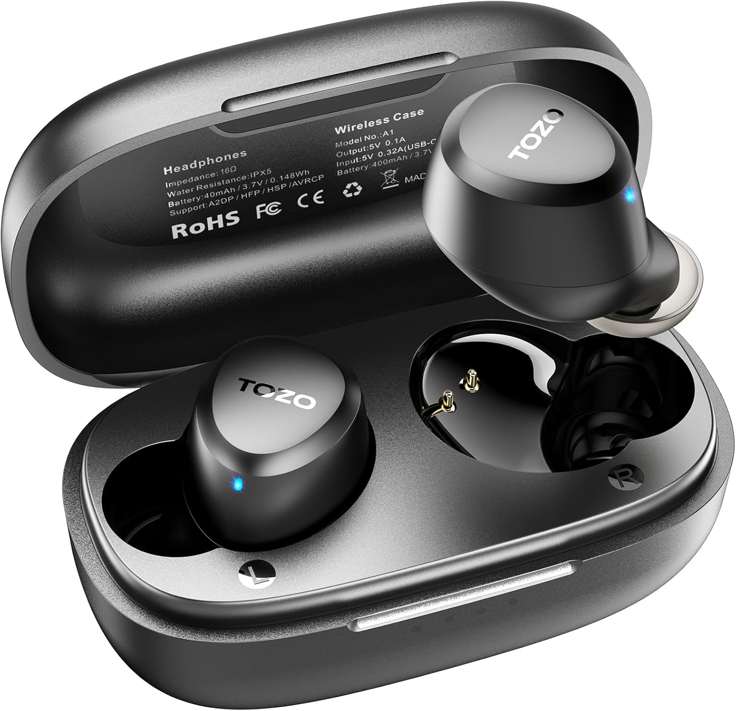 TOZO A1 Wireless Earbuds: Immersive Sound, IPX5 Waterproof