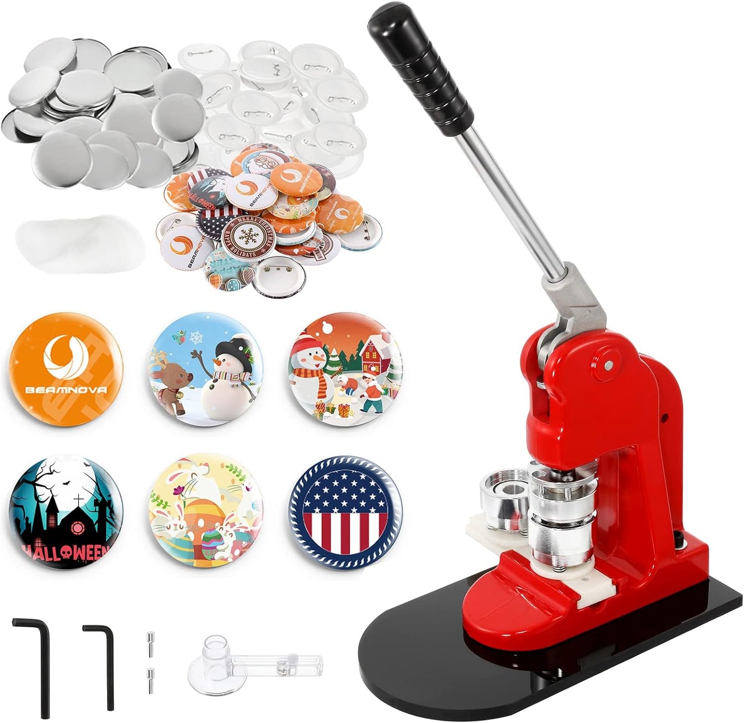 DIY Round Pin Maker Kit for Custom Badges - 32mm Button Press