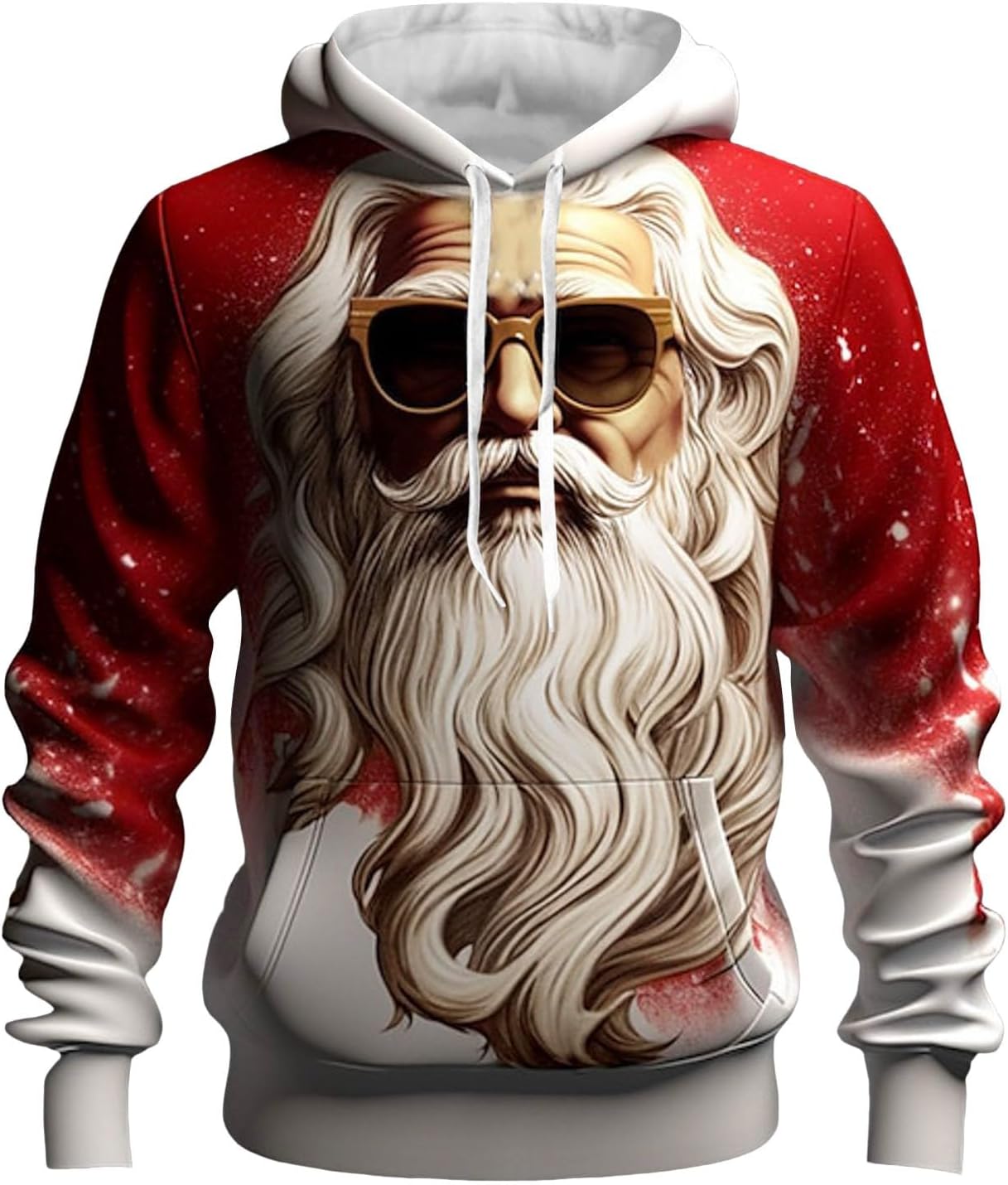 Santa Claus Sunglasses Christmas Hoodie