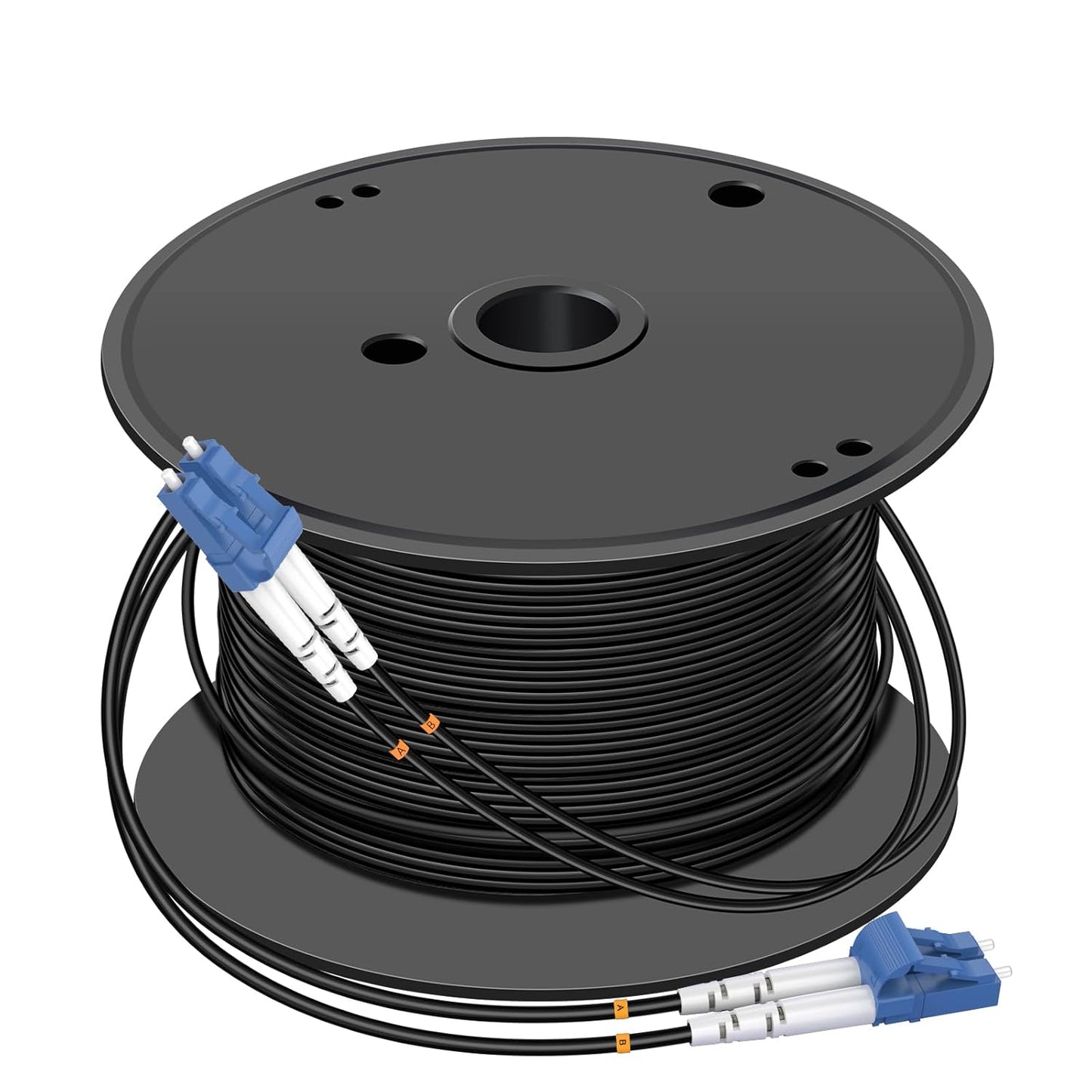 400M LC to LC Outdoor Armored Fiber Optic Cable for Durability