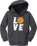 Love Basketball Hoops Youth Hoodie