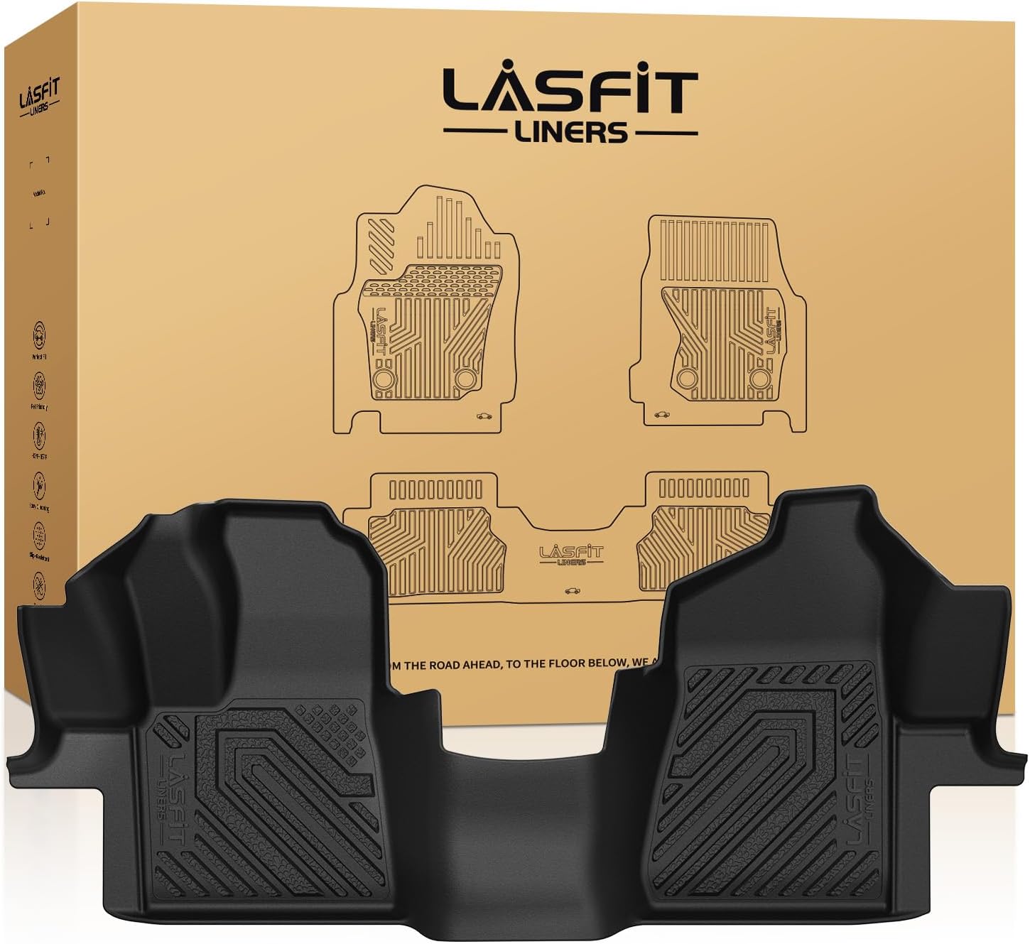 LASFIT Front Floor Mat for 2015-2021 Ford Transit Vans