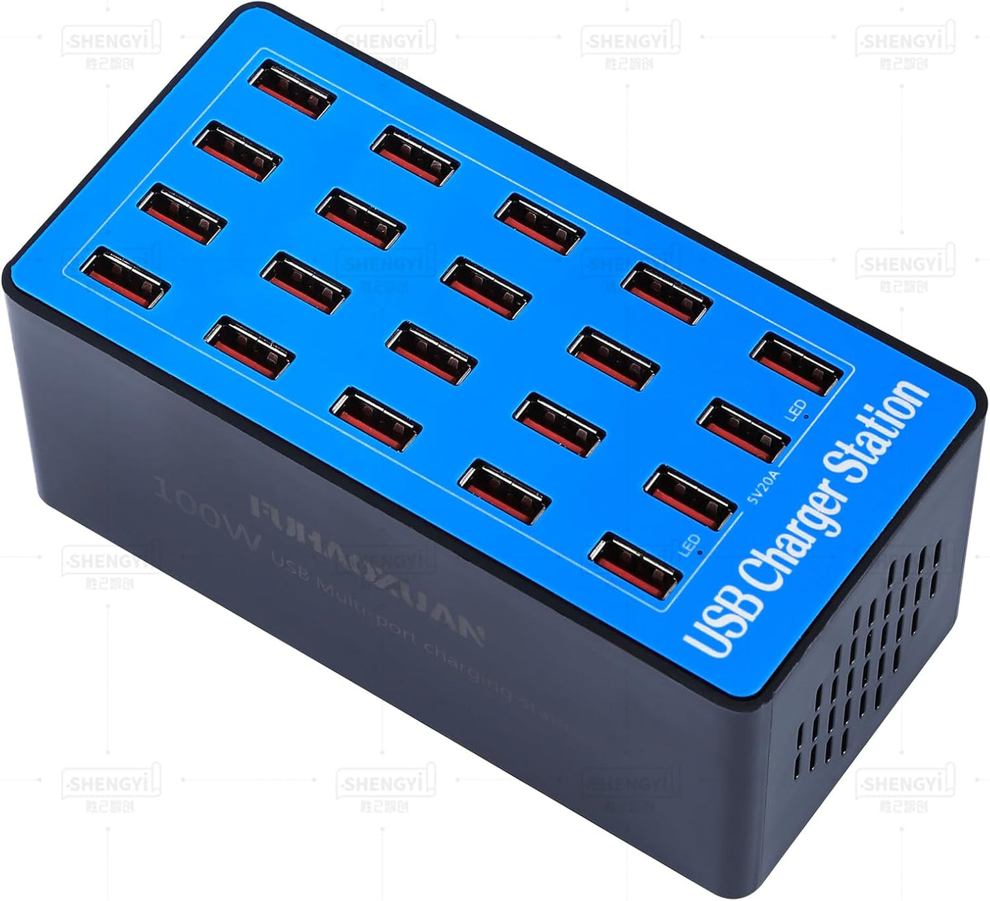 FUHAOXUAN 20-Port USB Charger for Multiple Devices