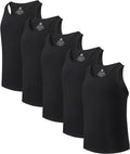 Men's Bamboo Rayon Tank Top 3 or 5 Pack - Moisture-Wicking Undershirt