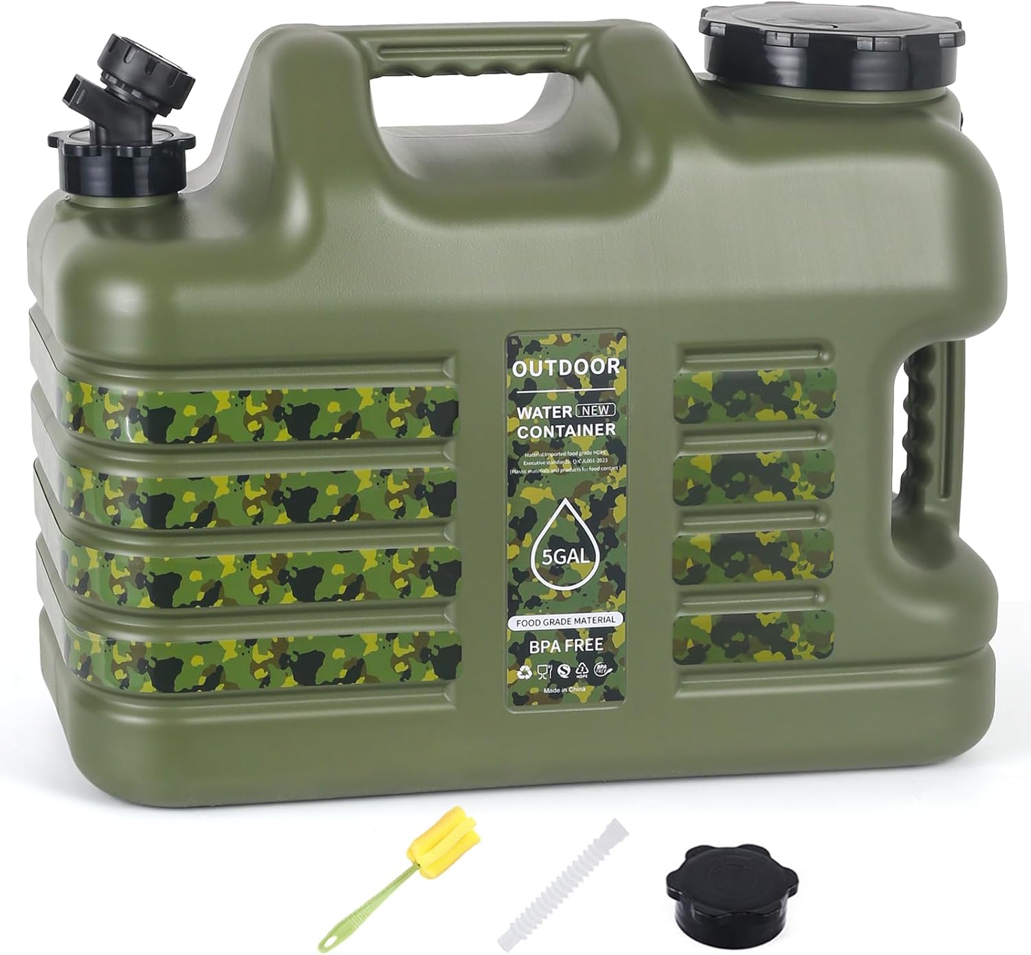 5 Gallon Water Jug with Spigot for Camping and Outdoor Use