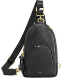 Kattee Sling Bag for Women Leather Fanny Pack Crossbody - RFID Secure
