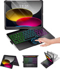 iPad 11/10.9 Keyboard Case with Trackpad & 360 Swivel - Backlit