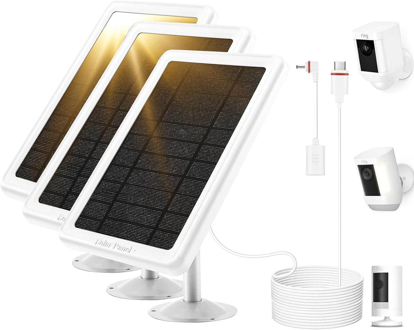 5W Solar Panel Charger for Ring Camera by Kakajuelo