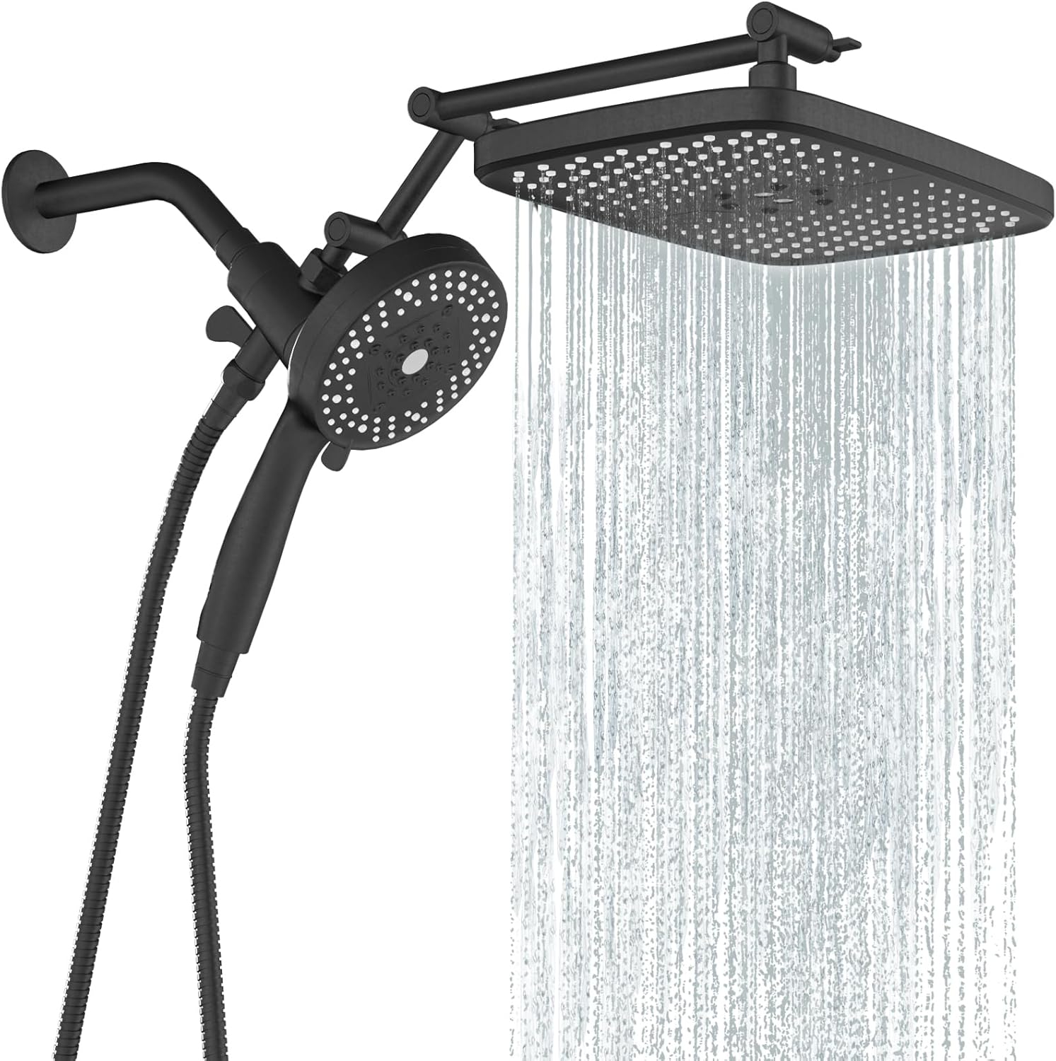 High Pressure Rain Shower Head with Handheld Spray Combo