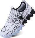 Kids Slip On Running Sneakers - Lightweight Breathable Tennis Shoes
