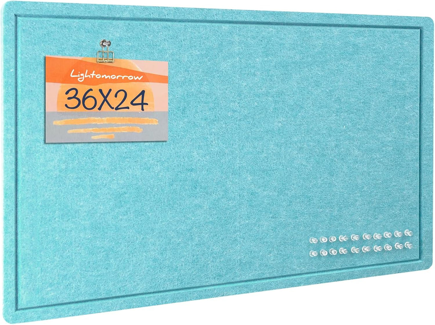 36 x 24 inches Felt Bulletin Board - Stylish Cork Board Alternative