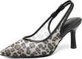 Fashionable women's kitten heels with mesh slingback by Coutgo