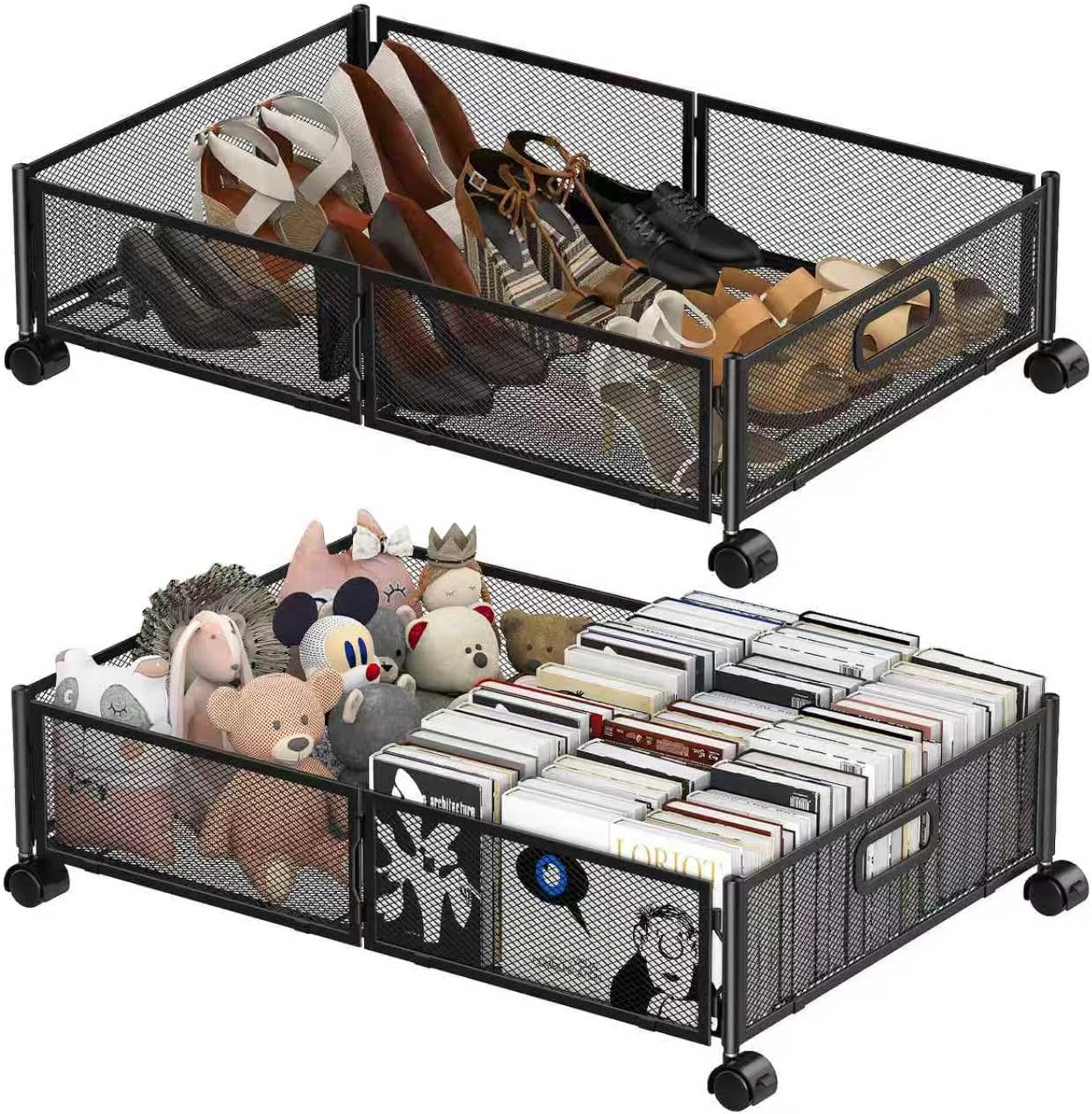 Under Bed Storage Containers with Wheels for Easy Organization