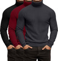 Fashionable Lightweight Turtleneck Shirts for Men in Ribbed Style