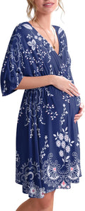 Ekouaer 3 in 1 Labor Delivery Hospital Gown Maternity (Style FLFB)