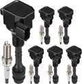 Set of 6 UF349 Ignition Coil Packs and 22401-8H515 Spark Plugs