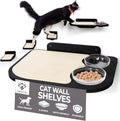 Cat Wall Shelves Dog Proof Feeding Station - Birch 3 Step