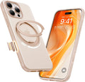TORRAS Desert Titanium iPhone 16 Pro Case 360 Magnetic Stand - Slim