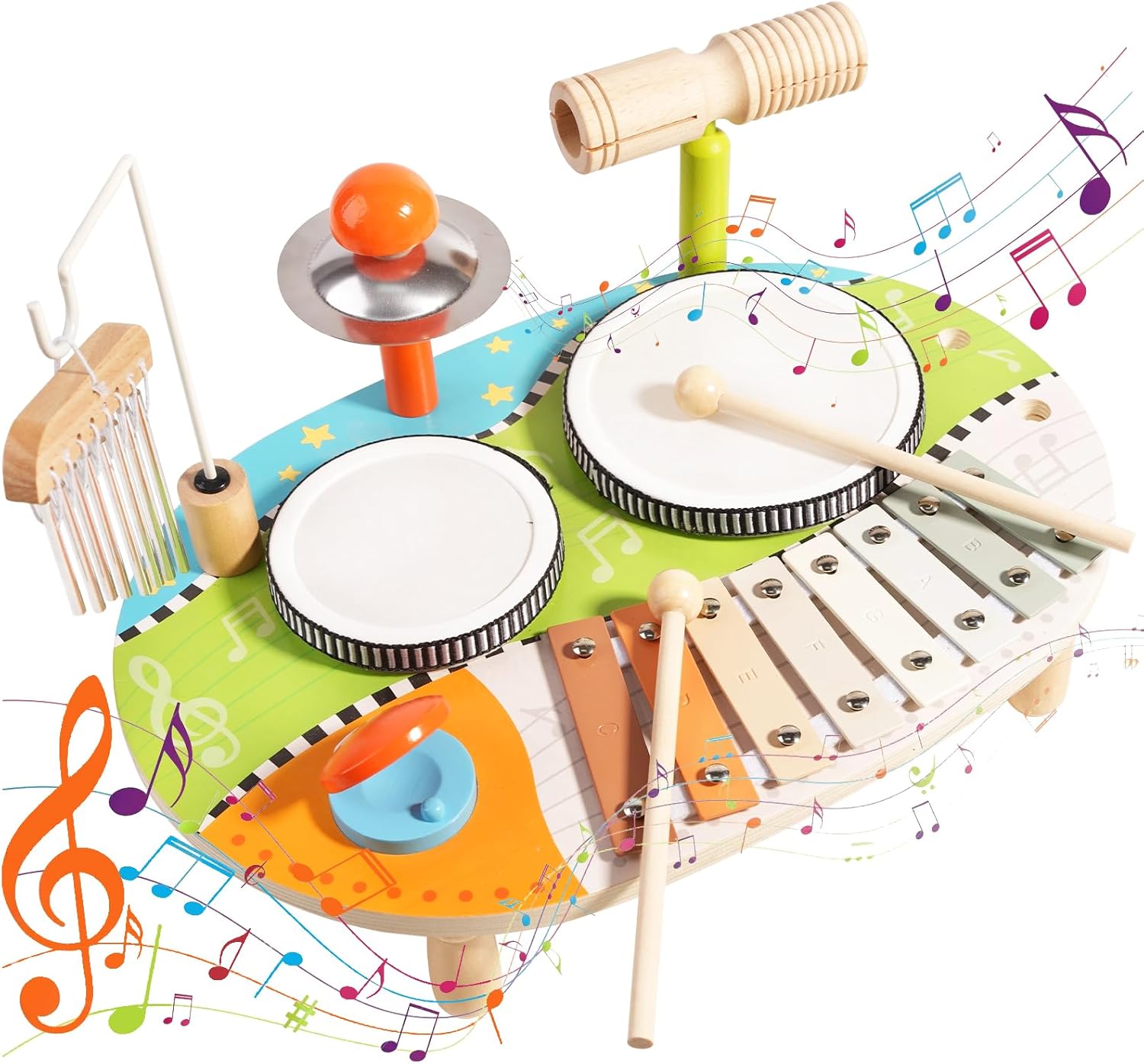 Kids Drum Set by Twood - All in 1 Musical Fun for Kids