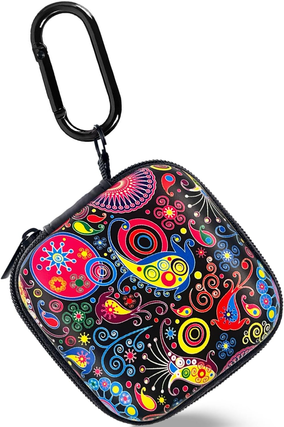 Compact Earbud Case with Carabiner - Tangle-Free Storage Solution
