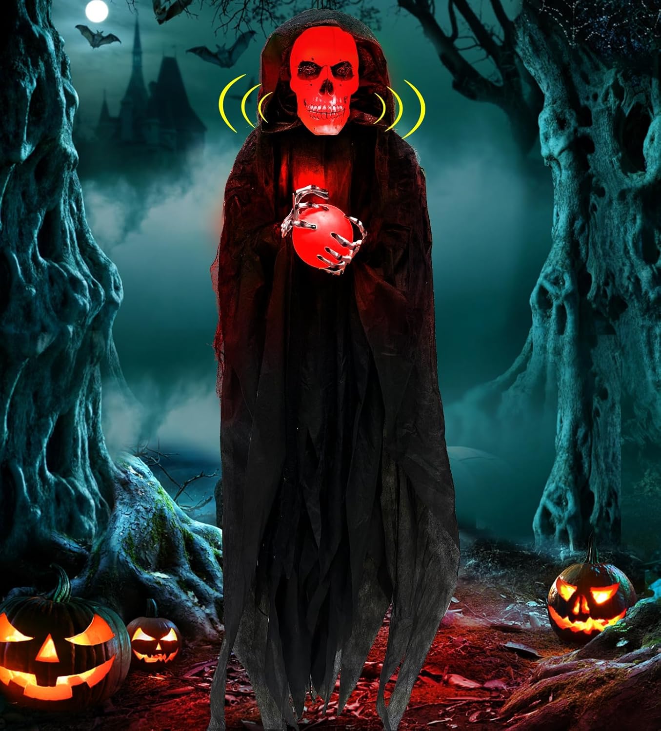 65 Inch Hanging Skeleton Halloween Decorations for Spooky Fun
