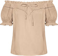 Scarlet Darkness Renaissance Off Shoulder Puff Sleeve Shirt