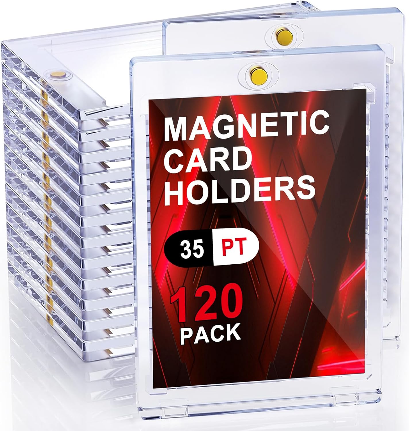 120ct Magnetic Card Holders 35pt for Trading Cards Protection