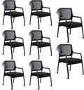 Desk Chair No Wheels with Adjustable Mesh Backrest - Comfortable Guest