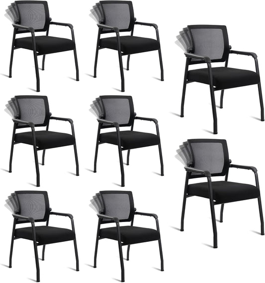 Desk Chair No Wheels with Adjustable Mesh Backrest for Comfort