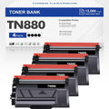 TN880 Super High Yield Black Toner Cartridge 4-Pack - High Yield