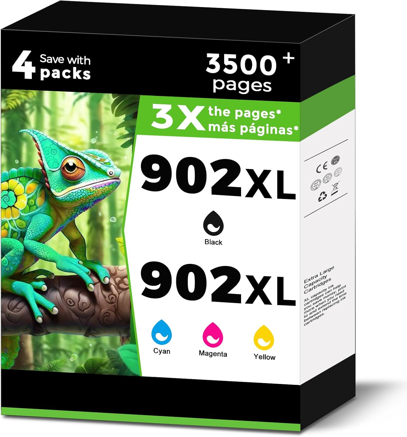 902XL Ink Cartridges Combo Pack for OfficeJet Printers