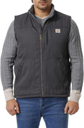 Men's Loose Fit Workwear Vest Fleece-Lined Waterproof - Warm TUAOVA