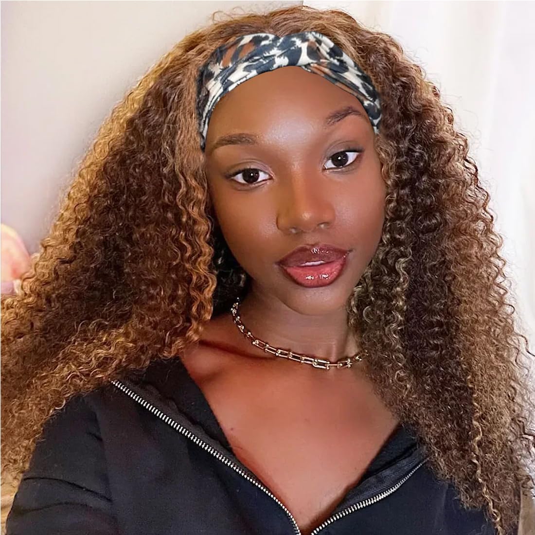Smoothair Ombre Highlight Headband Wig for Effortless Style