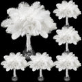Retrowavy 200 Piece White Ostrich Feathers Bulk - Elegant Centerpieces