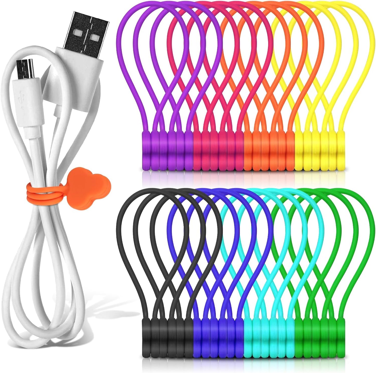 24Pcs Magnetic Cable Organizer: Tidy Cables Effortlessly