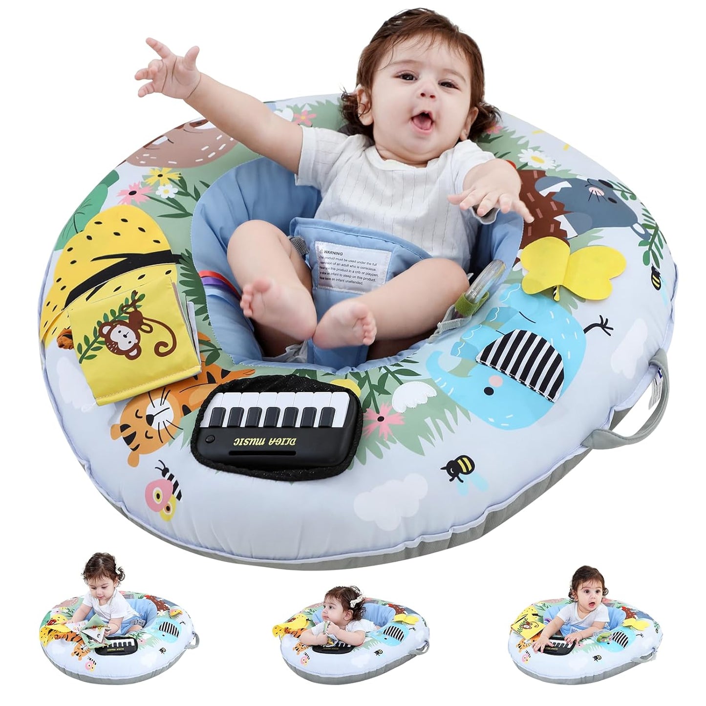 Lovvie & Joy 3-in-1 Baby Seat for Early Sensory Exploration