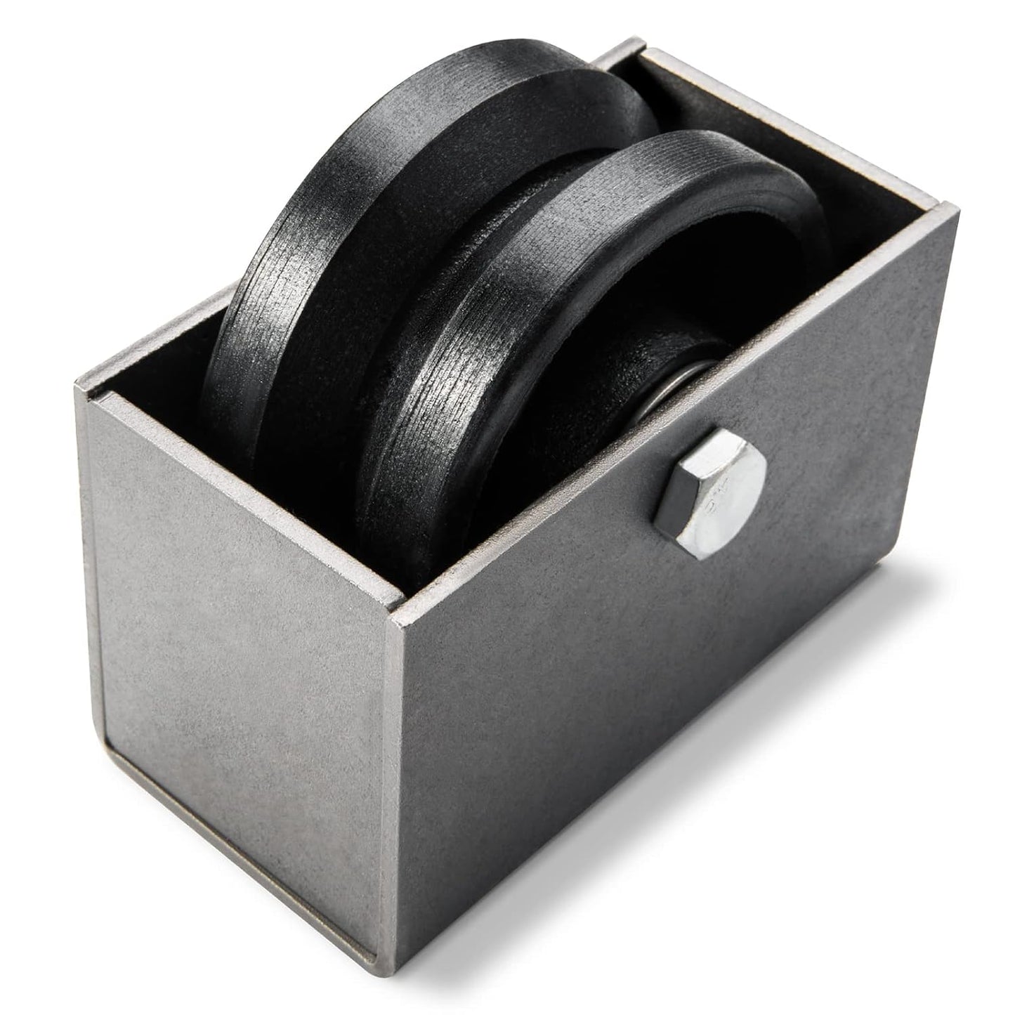 4in V-Groove Wheel with Box - Durable Cast Iron for Heavy Loads