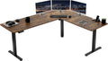 Electric Corner L-Shaped Standing Desk 75 x 63 in - Memory Lift