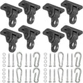 Heavy Duty Porch Swing Hangers Kit - Smooth, Quiet Rotation