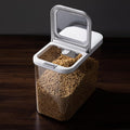 Rice Dispenser with Measuring Spoon - 12L Airtight Slim Storage