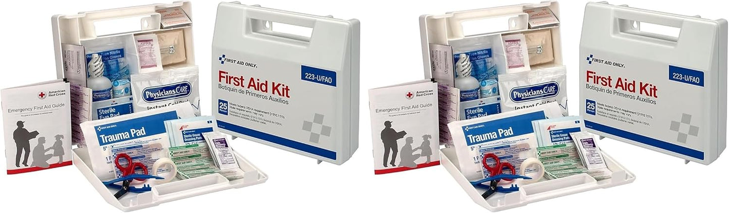 25 Person Bulk First Aid Kit for Small Companies and Vehicles