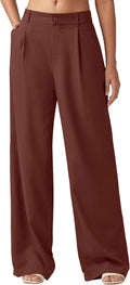 Willit Women's Linen Pants Wide Leg Work Dress Pants - Comfortable 55%