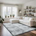 Fluffy Rug Shaggy Area Rug Mottling Grey 5x8 - Extra Soft Plush