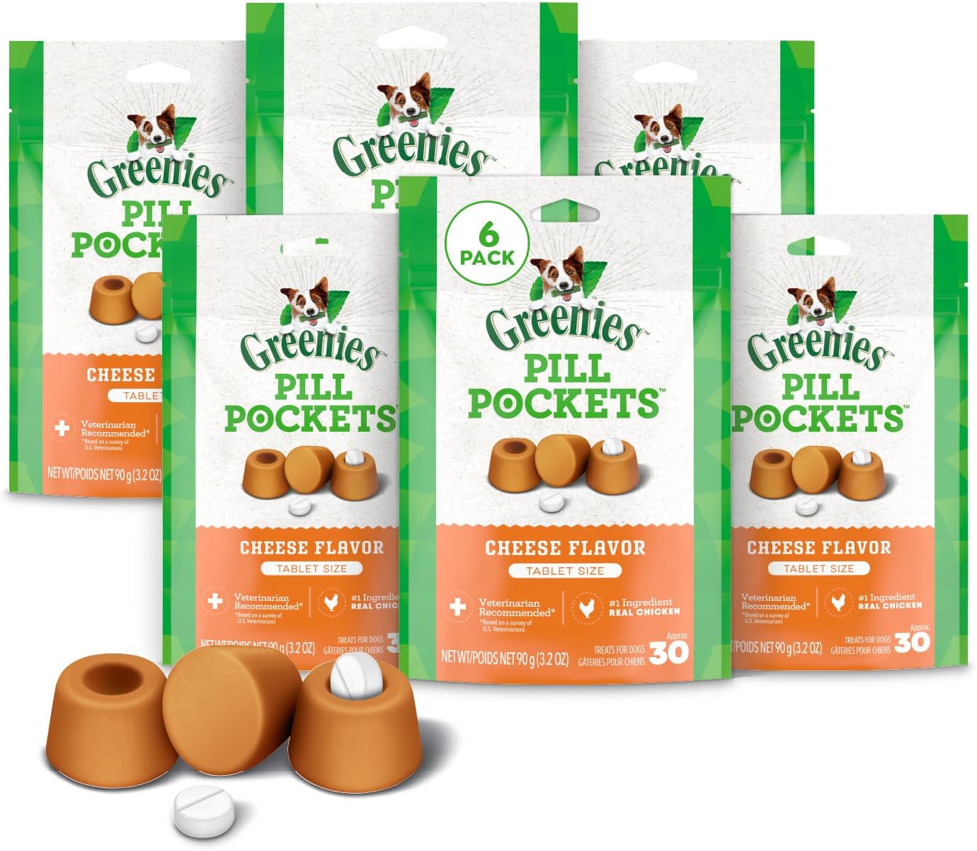 Greenies Pill Pockets for Dogs: Soft Cheese Treats for Easy Meds