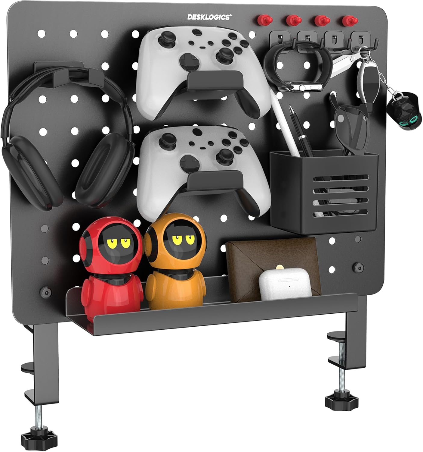 DeskLogics Magnetic Pegboard: Organize with Ease!