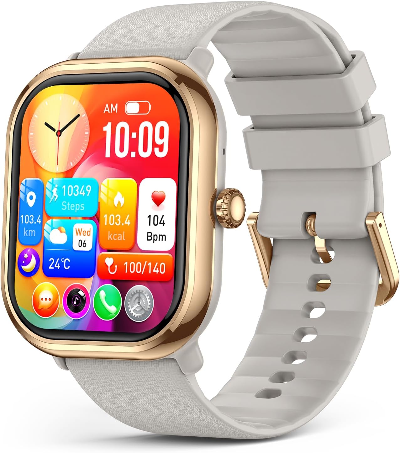 Smartwatch with AMOLED Display and Health Monitoring Features