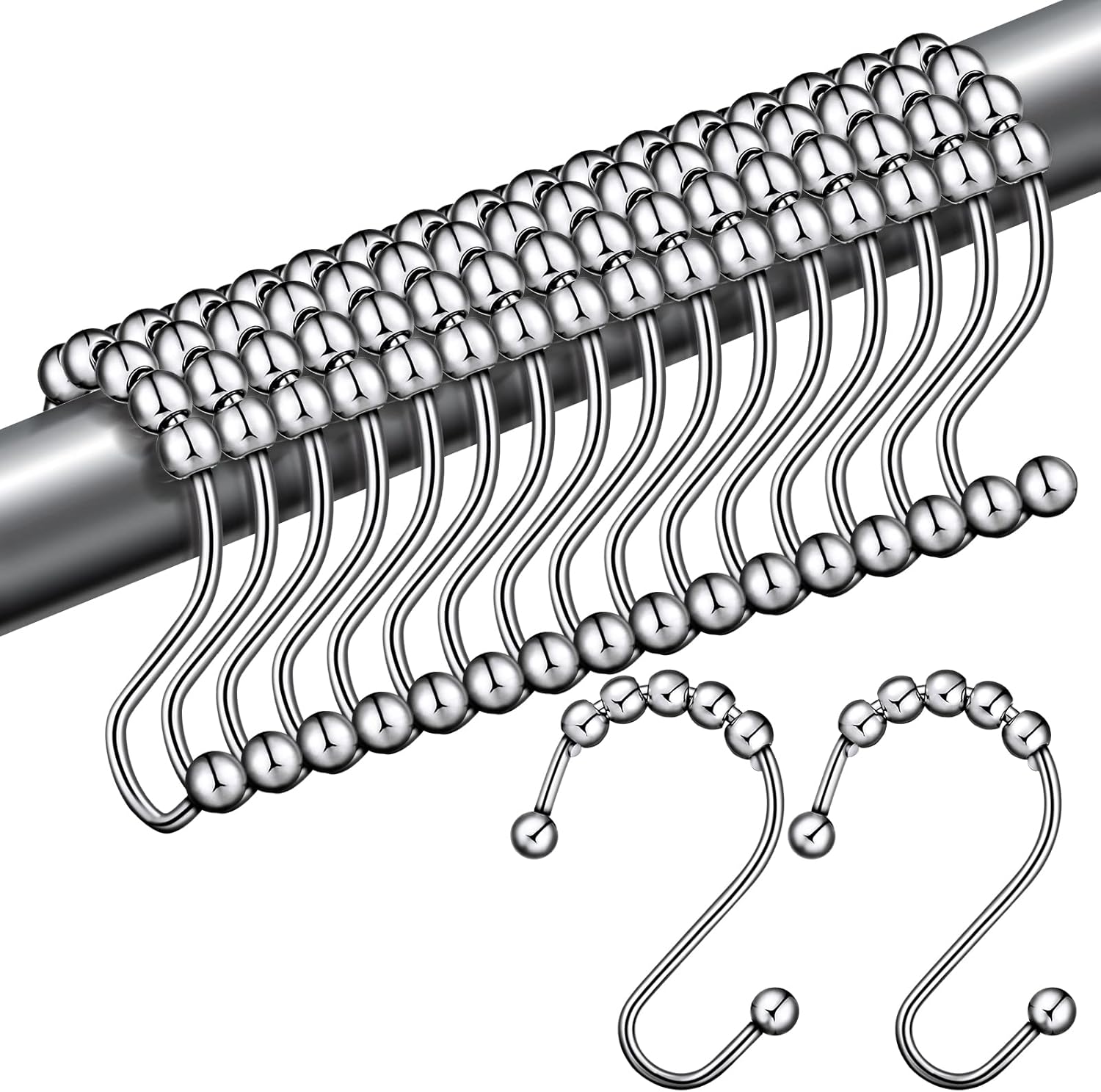 24 Pcs Hotop Stainless Steel S Hooks - Rust Resistant
