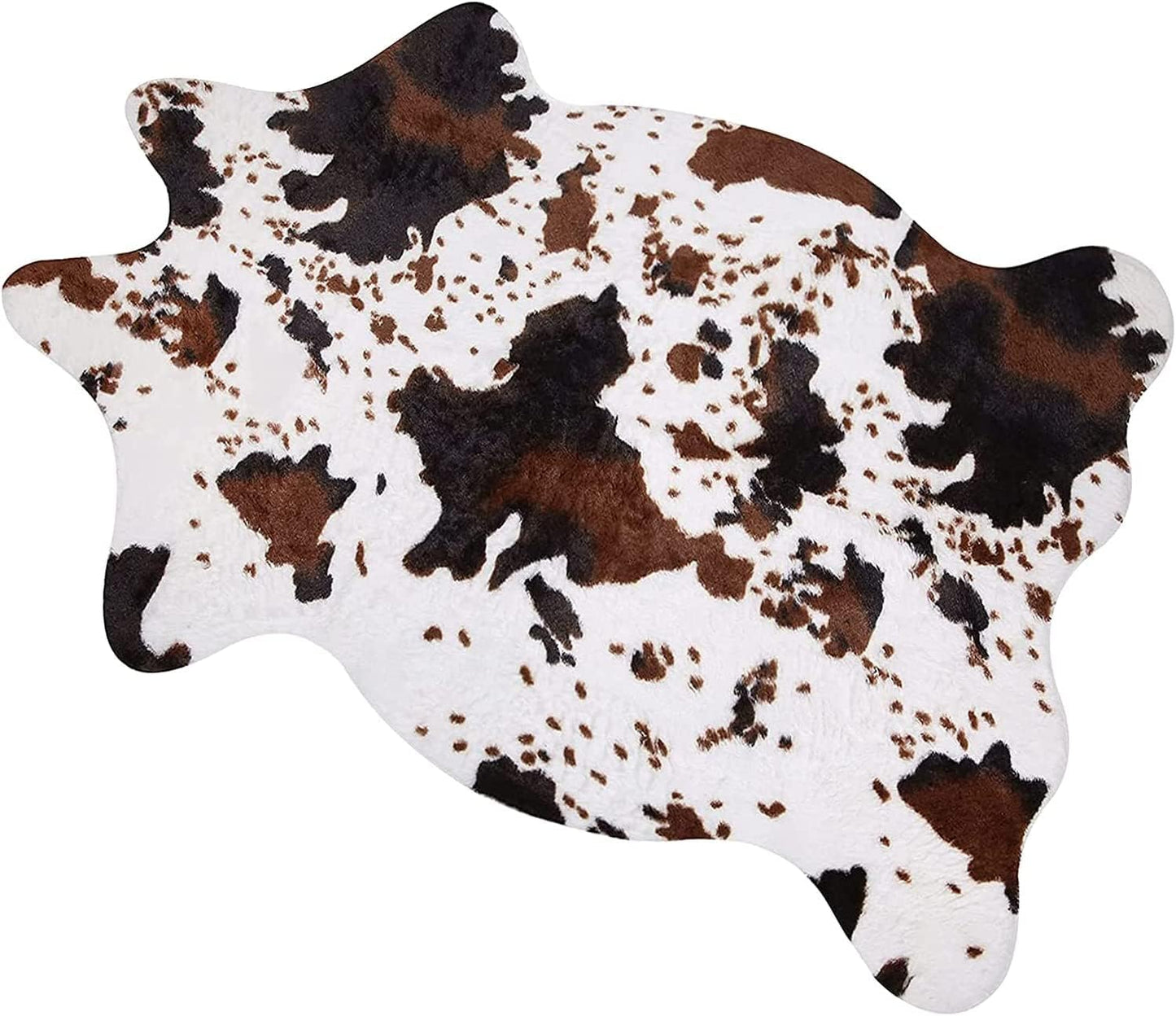 MACEVIA Cow Print Rug for Living Room and Bedroom Decor